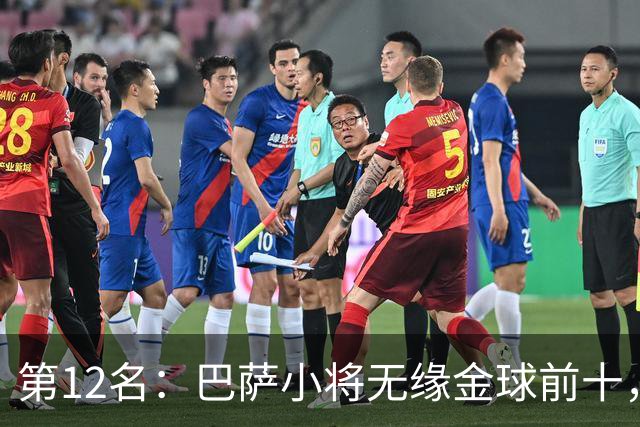 第12名：巴萨小将无缘金球前十，世界杯冠军后卫排名揭晓